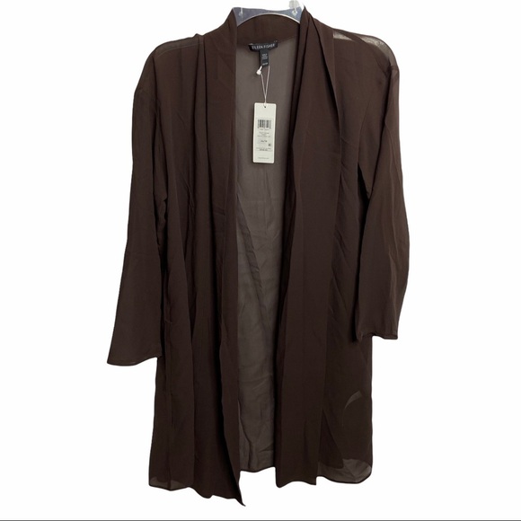 NWT Eileen Fisher Georgette Silk Kimono Jacket - Picture 1 of 6